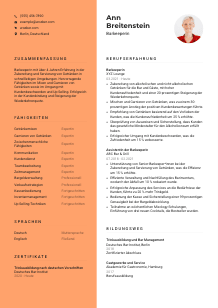 Lebenslauf-Vorlage für Barkeeper*in #3