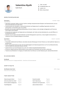 Lebenslauf-Muster für Sushi-Koch*Köchin