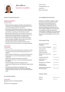 Lebenslauf-Vorlage für Kulinarische*r Ausbilder*in #2