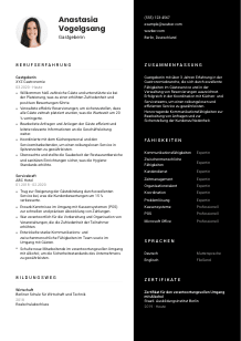 Lebenslauf-Vorlage für Gastgeber*in #3