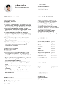 Lebenslauf-Vorlage für Lebensmittelhistoriker*in #1