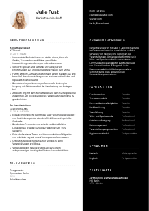 Lebenslauf-Vorlage für Bankettservicekraft #3