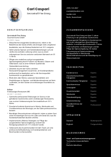 Lebenslauf-Vorlage für Servicekraft Fine Dining #3
