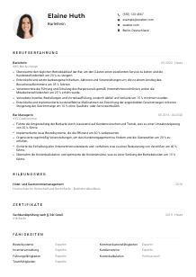 Lebenslauf-Muster für Barleiter*in