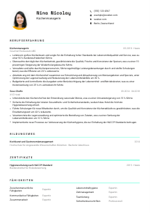Lebenslauf-Vorlage für Küchenmanager*in #3