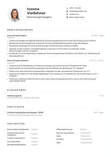 Lebenslauf-Muster für Reservierungsmanager*in