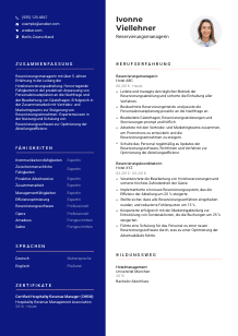 Lebenslauf-Vorlage für Reservierungsmanager*in #3