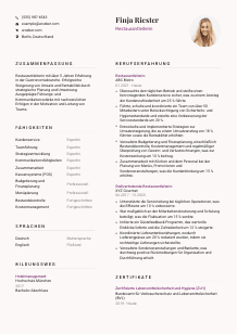Lebenslauf-Vorlage für Restaurantleiter*in #3