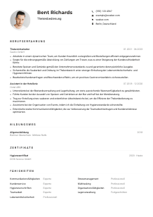 Lebenslauf-Muster für Thekenbedienung*