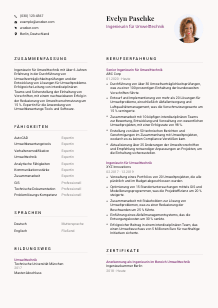 Lebenslauf-Vorlage für Ingenieur*in für Umwelttechnik #3