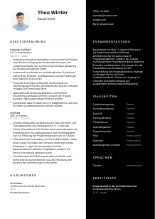 Lebenslauf-Vorlage für Bauarchitekt*in #3