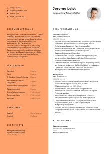 Lebenslauf-Vorlage für Bauingenieur*in für Architektur #3