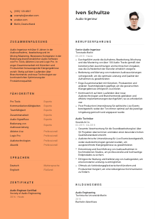 Lebenslauf-Vorlage für Audio-Ingenieur*in #3