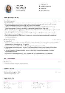 Lebenslauf-Vorlage für Elektroingenieur*in #3