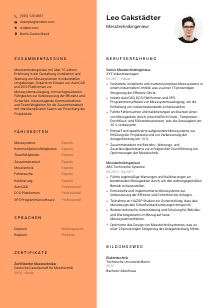 Lebenslauf-Vorlage für Messtechnikingenieur*in #3
