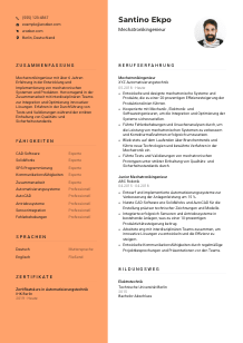 Lebenslauf-Vorlage für Mechatronikingenieur*in #3