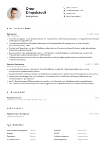Lebenslauf-Muster für Bauingenieur*in