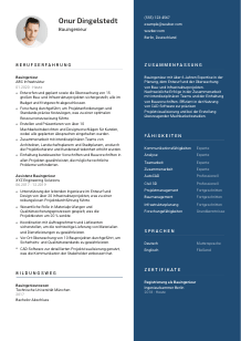 Lebenslauf-Vorlage für Bauingenieur*in #2