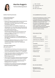 Lebenslauf-Vorlage für Technische*r Büroingenieur*in #2