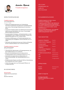 Lebenslauf-Vorlage für Produktionsingenieur*in #3