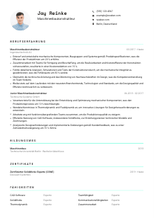 Lebenslauf-Vorlage für Maschinenbaukonstrukteur*in #3