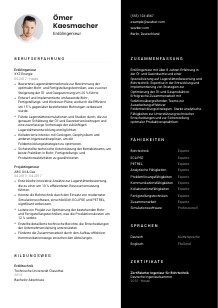Lebenslauf-Vorlage für Erdölingenieur*in #3