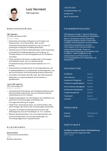 Lebenslauf-Vorlage für F&E-Ingenieur*in #2