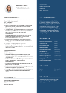 Lebenslauf-Vorlage für Fördermittelmanager*in #2