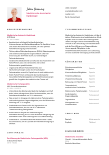 Lebenslauf-Vorlage für Medizinische*r Assistent*in Kardiologie #2