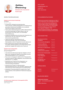 Lebenslauf-Vorlage für Medizinische*r Assistent*in Kardiologie #3