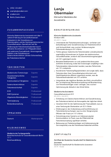 Lebenslauf-Vorlage für Klinische*r Medizinische*r Assistent*in #3