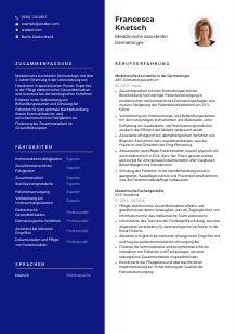 Lebenslauf-Vorlage für Medizinische*r Assistent*in Dermatologie #3