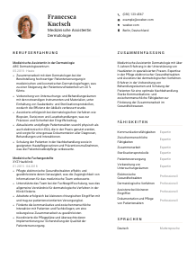 Lebenslauf-Vorlage für Medizinische*r Assistent*in Dermatologie #1