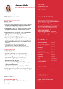 Lebenslauf-Vorlage für Gesundheitsinformationstechniker*in #3