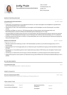 Lebenslauf-Vorlage für Gesundheitsinformationstechniker*in #2