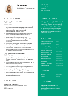 Lebenslauf-Vorlage für Medizinische*r Fachangestellte*r #2