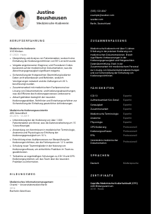 Lebenslauf-Vorlage für Medizinische*r Kodierer*in #3