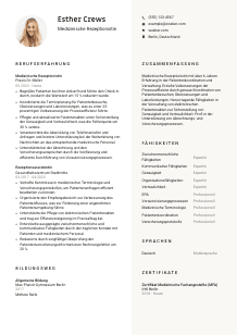 Lebenslauf-Vorlage für Medizinische*r Rezeptionist*in #2