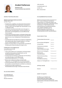 Lebenslauf-Vorlage für Medizinische*r Dokumentationsassistent*in #1
