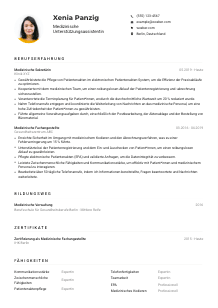 Lebenslauf-Muster für Medizinische*r Unterstützungsassistent*in