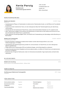 Lebenslauf-Vorlage für Medizinische*r Unterstützungsassistent*in #2