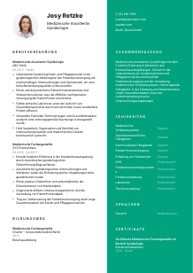 Lebenslauf-Vorlage für Medizinische*r Assistent*in Gynäkologie #2