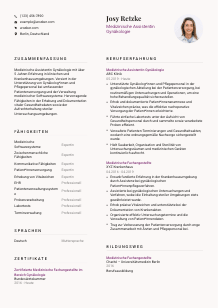 Lebenslauf-Vorlage für Medizinische*r Assistent*in Gynäkologie #3