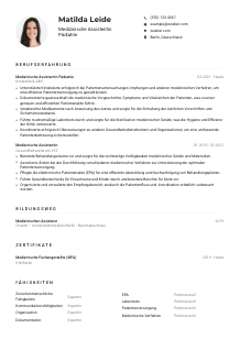Lebenslauf-Muster für Medizinische*r Assistent*in Pädiatrie