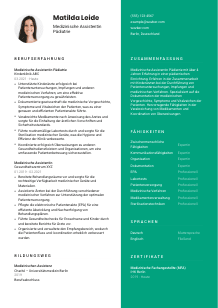Lebenslauf-Vorlage für Medizinische*r Assistent*in Pädiatrie #2