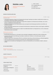 Lebenslauf-Vorlage für Medizinische*r Assistent*in Pädiatrie #3