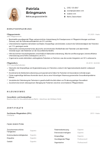 Lebenslauf-Muster für Betreuungsassistent*in