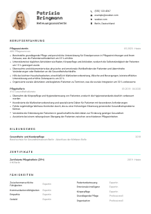 Lebenslauf-Vorlage für Betreuungsassistent*in #3