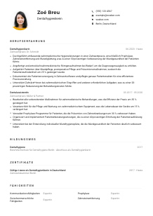 Lebenslauf-Muster für Dentalhygieniker*in