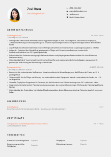 Lebenslauf-Vorlage für Dentalhygieniker*in #3
